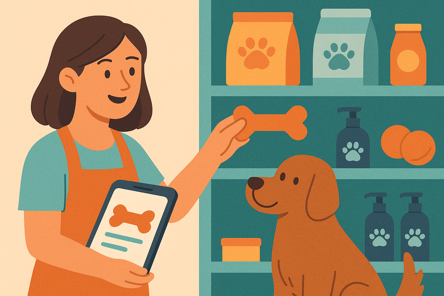 A importancia do merchandising e da presentación dos lineais nas tendas de animais e perruquerías de mascotas