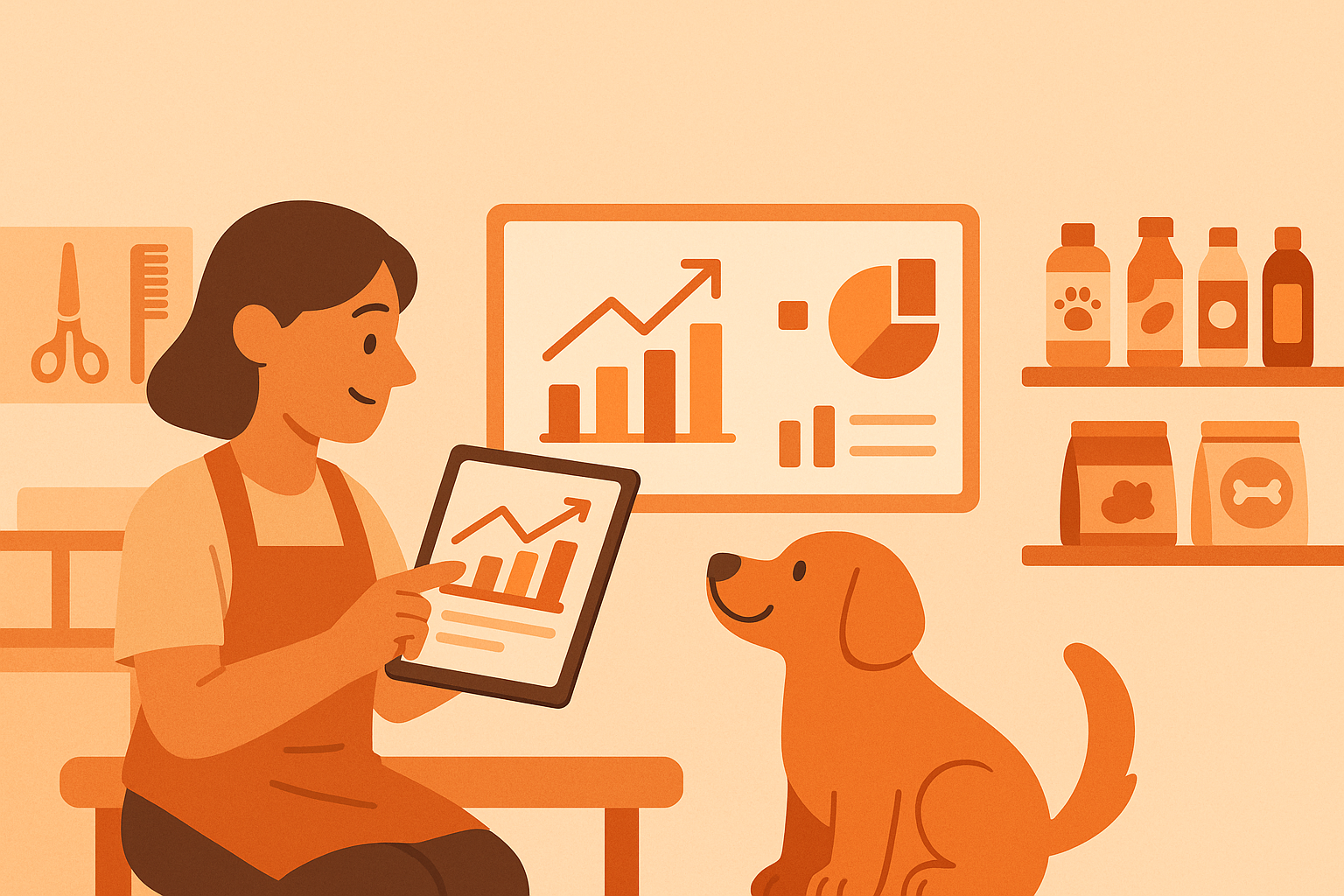 A importancia de analizar métricas e KPIs na túa tenda de animais e perruquería