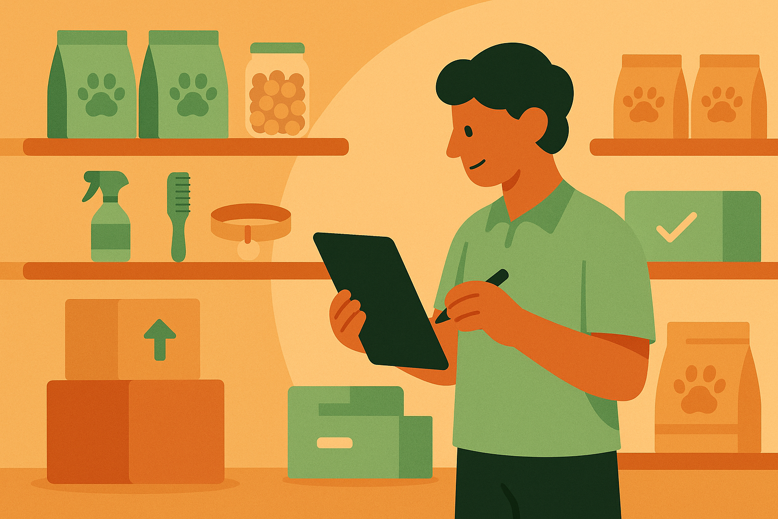 A importancia da xestión de stocks nas tendas de animais